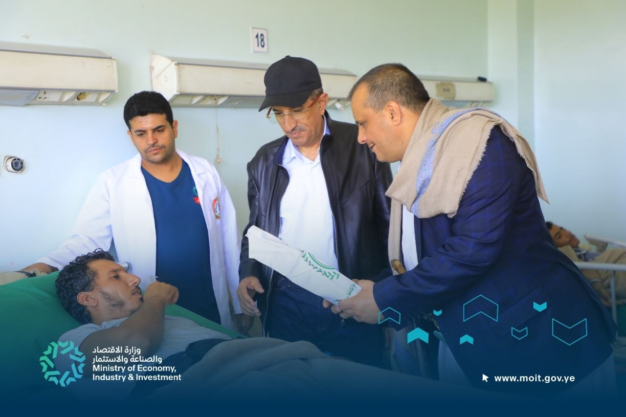 الرويشان والبشيري والقعود يزورون الجرحى في المستشفيين العسكري والشرطة